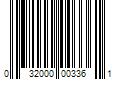 Barcode Image for UPC code 032000003361