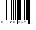 Barcode Image for UPC code 032000006324