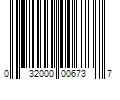 Barcode Image for UPC code 032000006737