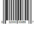 Barcode Image for UPC code 032000008557