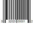 Barcode Image for UPC code 032020000012