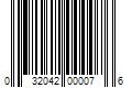 Barcode Image for UPC code 032042000076