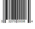 Barcode Image for UPC code 032078000064