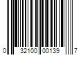 Barcode Image for UPC code 032100001397