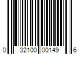 Barcode Image for UPC code 032100001496