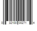 Barcode Image for UPC code 032100002714. Product Name: 