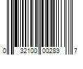 Barcode Image for UPC code 032100002837