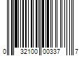 Barcode Image for UPC code 032100003377