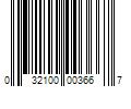 Barcode Image for UPC code 032100003667