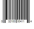 Barcode Image for UPC code 032100004114