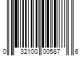 Barcode Image for UPC code 032100005876