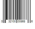 Barcode Image for UPC code 032100008686