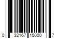 Barcode Image for UPC code 032167150007