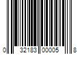 Barcode Image for UPC code 032183000058