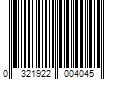 Barcode Image for UPC code 0321922004045