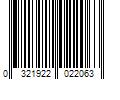 Barcode Image for UPC code 0321922022063