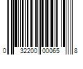 Barcode Image for UPC code 032200000658