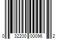 Barcode Image for UPC code 032200000962