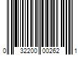 Barcode Image for UPC code 032200002621