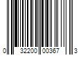 Barcode Image for UPC code 032200003673