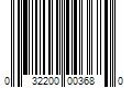 Barcode Image for UPC code 032200003680