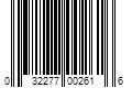 Barcode Image for UPC code 032277002616