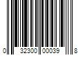 Barcode Image for UPC code 032300000398