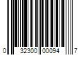 Barcode Image for UPC code 032300000947