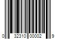 Barcode Image for UPC code 032310000029