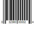 Barcode Image for UPC code 032360000024