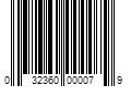 Barcode Image for UPC code 032360000079