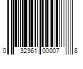 Barcode Image for UPC code 032361000078