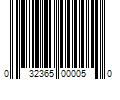 Barcode Image for UPC code 032365000050