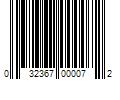 Barcode Image for UPC code 032367000072