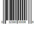 Barcode Image for UPC code 032380000066