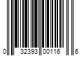 Barcode Image for UPC code 032393001166