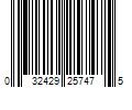 Barcode Image for UPC code 032429257475