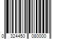 Barcode Image for UPC code 03244500800044