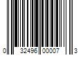 Barcode Image for UPC code 032496000073