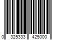 Barcode Image for UPC code 03253334250031