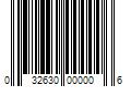 Barcode Image for UPC code 032630000006