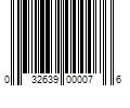 Barcode Image for UPC code 032639000076