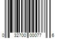 Barcode Image for UPC code 032700000776