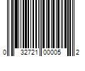 Barcode Image for UPC code 032721000052