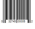 Barcode Image for UPC code 032745000052