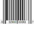 Barcode Image for UPC code 032900000637