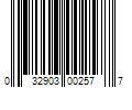 Barcode Image for UPC code 032903002577