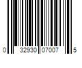 Barcode Image for UPC code 032930070075