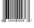 Barcode Image for UPC code 033000000367