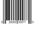 Barcode Image for UPC code 033000000770